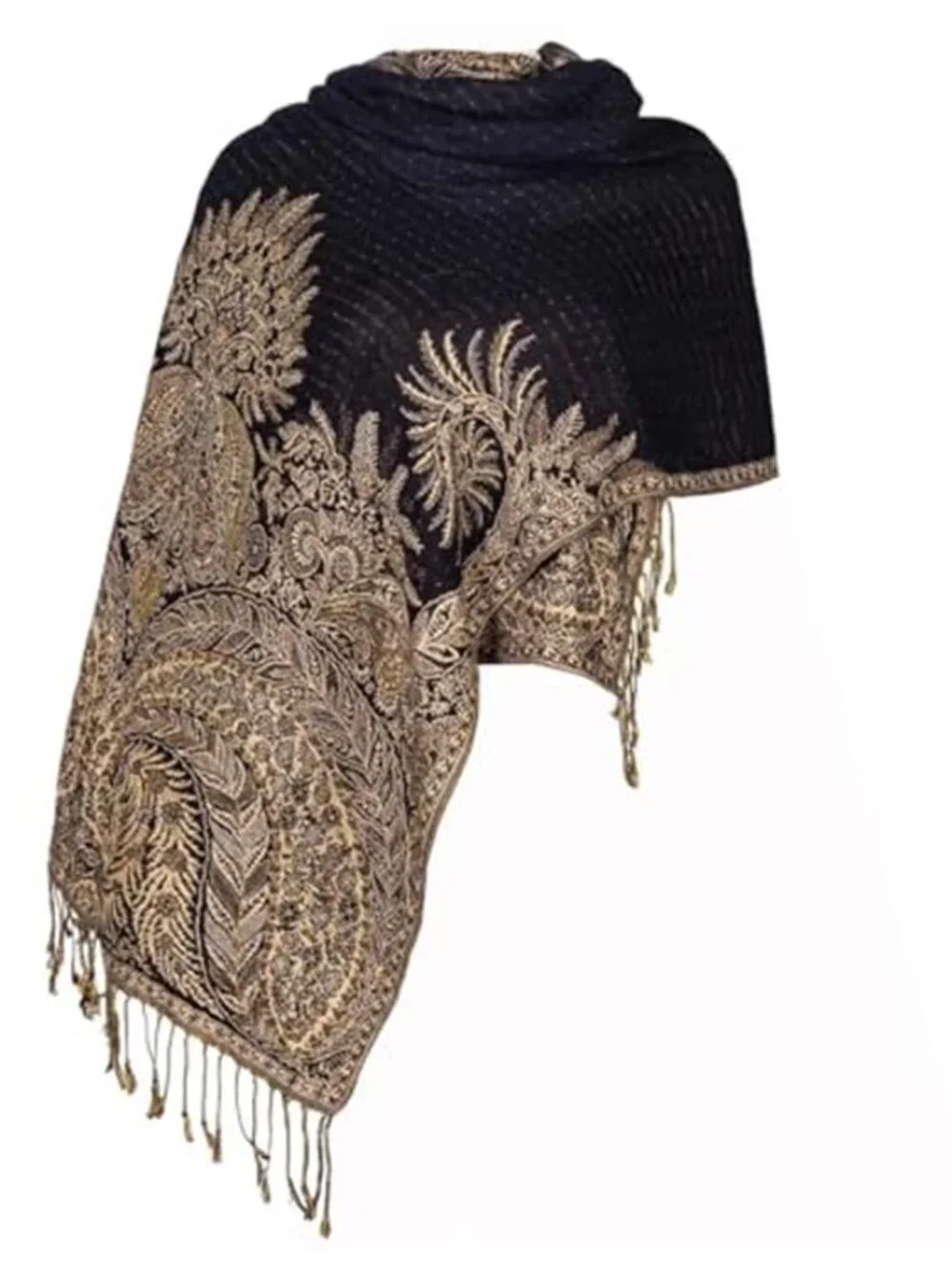 Pashmina Feel Shawls Wraps Rave Scarf for Women Soft Silky Reversible Men